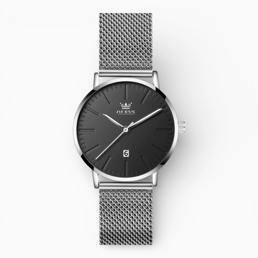 Montre Femme Bracelet Milanais Argent • AURA