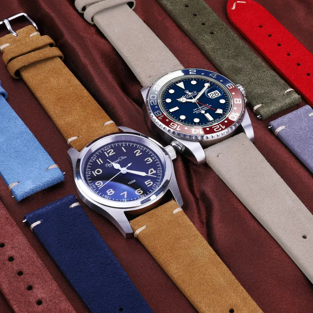 photo bracelets montre nubuck