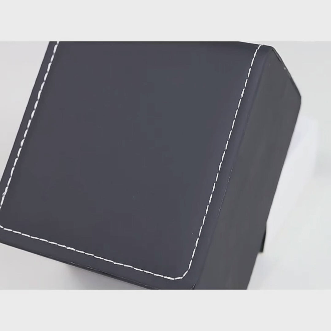 écrin montre cuir noir vidéo