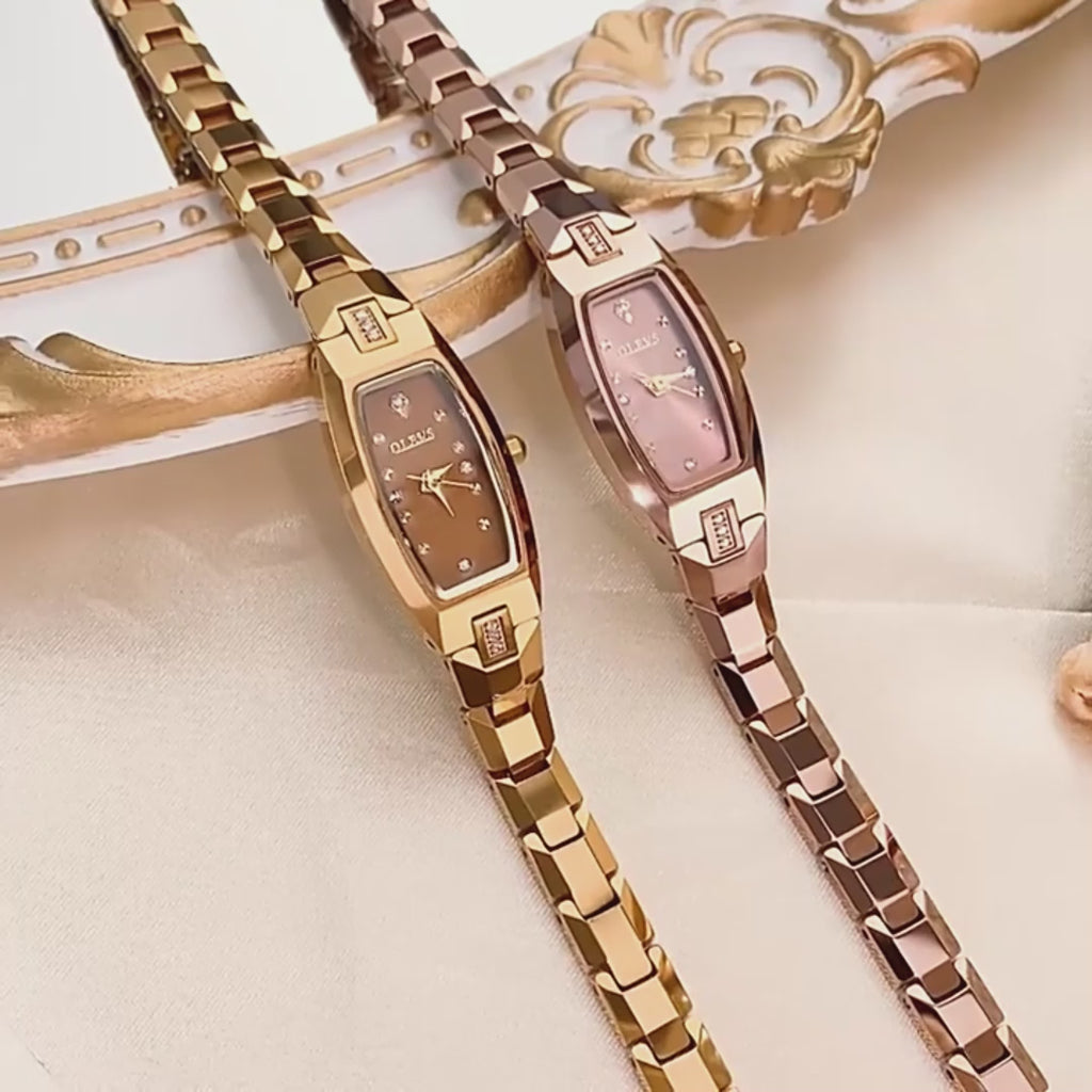 Vidéo montre bracelet femme or et or-rose